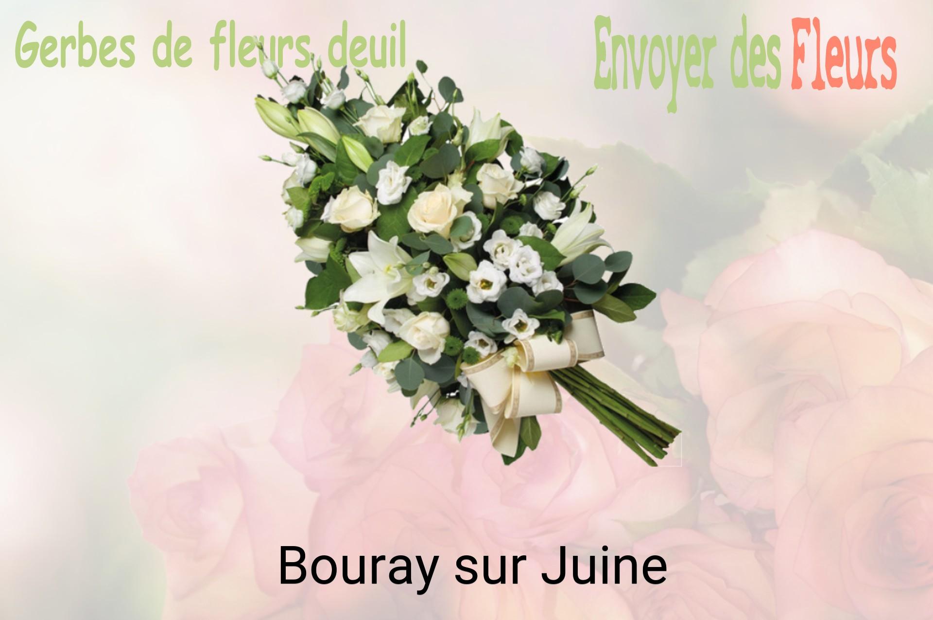 Gerbe de fleurs de deuil livrée à Bouray-sur-Juine